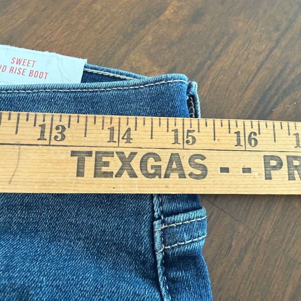 Lucky Brand Sweet Mid Rise Boot Ankle Jeans Blue Stretch 4/27A (30x30) NEW - Picture 8 of 13
